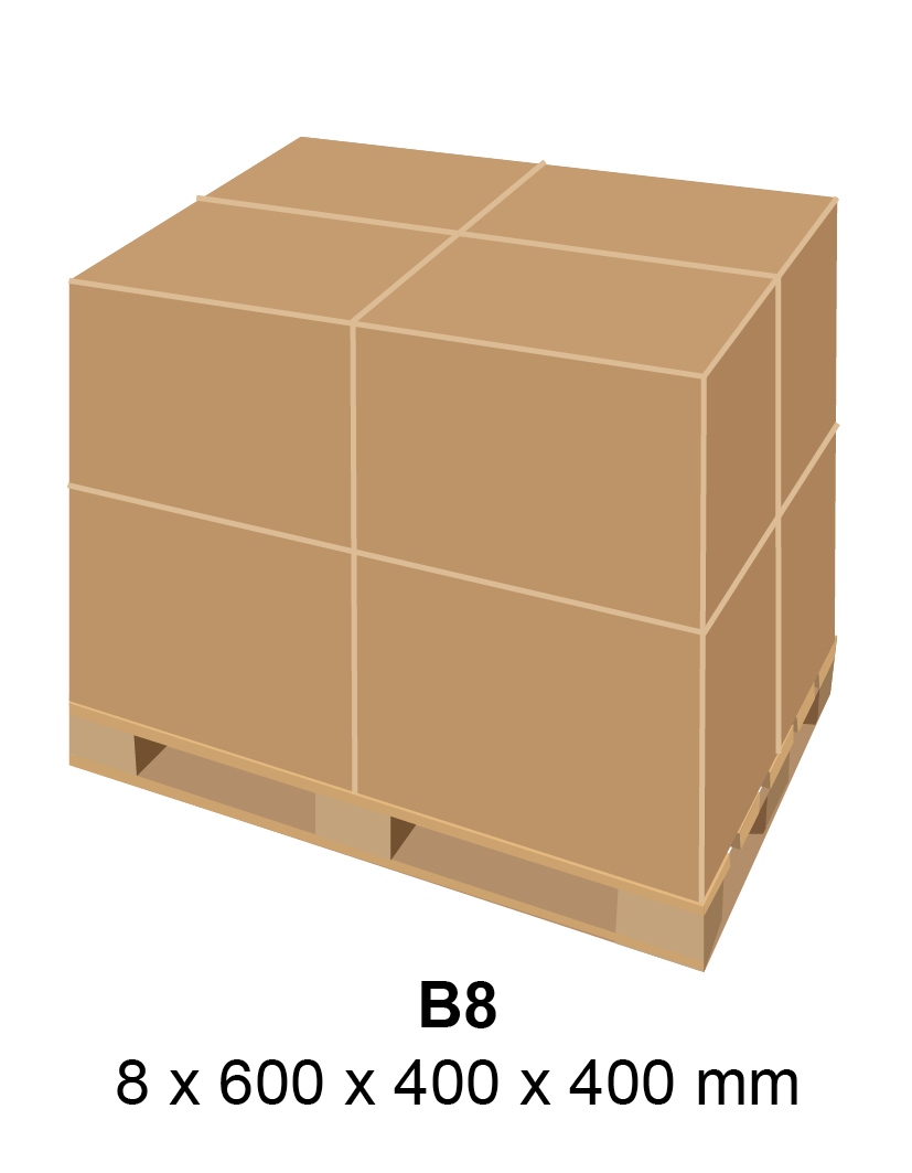 Tipo de caja estandarizada B8 de Air Spiralo